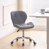 Adjustable Cushioned Computer Desk Office Chair Chrome Legs Lift Swivel Chairs