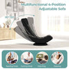 GYMAX 360° Swivel Gaming Chair 4 Position Adjustable Folding Floor Sofa