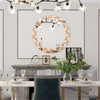 Round Wall Decorating Mirror with Glass Piece Accent Mirror for Home Decor 23.6“