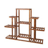 38" Tall Wood Plant Stand Carbonized Flower Rack Garden Corner Balcony Kitchen