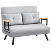 Click Clack 2 Seater Sofa Bed for Living Room, Guest Room, Light Grey