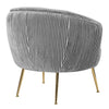 Velvet Scallop Shell Back Tub Chair Armchair Dressing Sofa Stool Bedroom Lounge