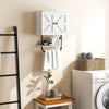 Bathroom Space Saving Storage Cabinet w/ Double Doors-White