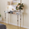 UK Modern Mirrored Glass Console Table Glam Dressing Table Bedroom Make-Up Table