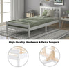 Merax Single Bed 3ft Solid Wooden Bed Frame Bedroom Furniture Adults/Kids 90x190