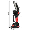 6 Cordless Chainsaw Electric One-Hand Saw Wood Cutter Tree Pruning 2 Battery