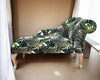 Elegant Upholstered Palm Leaf Chaise Longue Sofa with Right Armrest Cozy Lounge