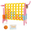 Giant 4 in a Row Game Jumbo Connect 4 Garden Games Set w/42 Gripped Rings