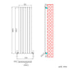 Horizontal Vertical Radiator Flat Panel Oval Column Heating Rad 1800/1600/600