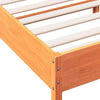 Solid Wood Pine Double Bed Frame with Headboard - Modern Bedroom Furniture H0O6