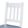 Grey Dining Table and 2 Chairs Solid Wood Classic Kitchen Dining Room Furniture