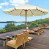 3.3(m) Garden Parasol Umbrella Outdoor Sun Shade Canopy with 8 Ribs Beige