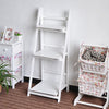 3/4 Tier Wood Ladder Folding Book Shelf Stand Plant Flower Display Shelving Rack