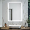 Illuminated Bathroom Mirror with LED Lights Shaver Socket Demister Touch Sensor