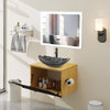 Illuminated LED Light Bathroom Mirror with Demister Touch Sensor Anti-fog 50x70
