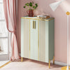 Shoe Cabinet with Doors, 6-Tier Wooden Shoe Storage Cabinet for Entryway, Closet