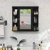 Bathroom Medicine Cabinet Wall Mounted Storage Cabinet w/ Mirror Door