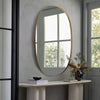 Framed Arched Mirror Wall Mounted Vanity Makeup Bedroom Glass Dressing Mirror