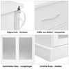 Sideboard Kitchen Cupboard Buffet Cabinet 3 Door 2 Drawer Unit White Glass 120cm