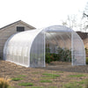 6 x 3 x 2 m Polytunnel Greenhouse Pollytunnel Tent w/ Metal Frame White