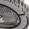72W Crystal Ceiling Fan Lights Kitchen Bedroom Dimmable LED Chandeliers Fan Lamp