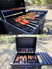 Outdoor BBQ Smoker Charcoal Barbecue Grill Portable Garden w/ Wheel & Cover