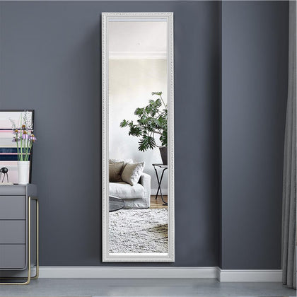 1.2M Long Wall Mount Bedroom Hallway Living Room Full Length Mirror Resin Framed