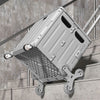 Folding Shopping Trolley Box 55L Camping Picnic Boot Cart Storage Stair Climbing