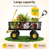 Steel Trolley Garden Detachable Cart Wagon Beach Camping Truck Off-Road Carts UK