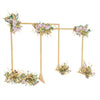 Set of 2 Wooden Wedding Arch Stand Backdrop Flower Balloon Frame Party