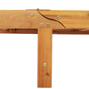 Folding Sun Lounger with Wheels & Cushion Taupe Solid Wood Acacia