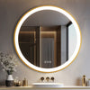 60/80CM Gold Aluminum Framed Led Bathroom Mirror Anti-fog Vanity Mirror Dimmable