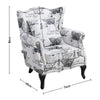 Butterfly Velvet Armchair Wingback Tub Chairs Padded Leisure Sofa Living Room UK