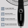 16 INCH ELECTRIC PEDESTAL FAN FLOOR STANDING OSCILLATING 4 SPEED COOLING UK