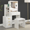 Dressing Table With Drawers Mirror Stool Set Makeup Desk Vanity Table Bedroom