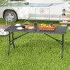 152 cm Portable Folding Picnic Table Patio Dining Table-Black