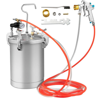 15L Paint Tank Pressure Paint Pot Adjusting Spray Range Spray Gun Outfit Kit