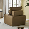 Free Combination Leather Sofa Cube with Detachable Backrest Sectional Floor Sofa