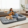 Giant Foldable Human Dog Bed Pet Dog Cuddling Bolster Pillow Mattress Sofa Bed