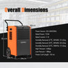 Industrial Dehumidifier 73 L/Day Commercial Dehumidifier-Orange