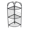 3/5 Tier Metal Wire Corner Shelf Bookcase Flower Rack Plant Pot Holder Stand