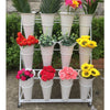 Mobile Flower Display Stand Plant Shelf / 12X Artificial Grass Flower Wall Panel