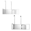 3 Way Mirror & LED Tri-fold Hair Cutting Shaver Mirror Back View Mirror Styling