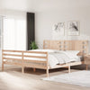 Bed Frame Solid Wood Pine 200x200 G0Z2