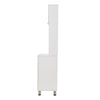 Wooden Tall Cabinet Cupboard Kitchen Living Room Side Table Storage with Doors