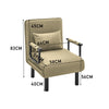 Modern Futon Recliner Armchair Folding Chair Single Sleeper Sofa Chair Bed Linen