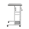 Over Bed Chair Table with Castor Movable Height Adjustable Laptop Computer Stand