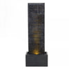 Natural Slate Garden Water Feature Outdoor LED Fountain Waterfall Statue Pump UK