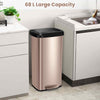 Kitchen 68L Step Trash Can with Soft Close Lid & Deodorizer Compartment