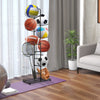 7-Tier Basketball Ball Storage Rack Sports Balls Display Storage Organizer